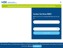 Tablet Screenshot of mdk.de